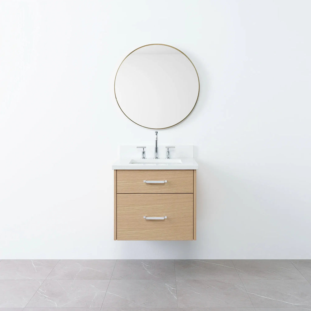 
                  
                    Austin 24", Teodor® Wall Mount Natural White Oak Vanity Teodor Bathroom VanityCanada
                  
                