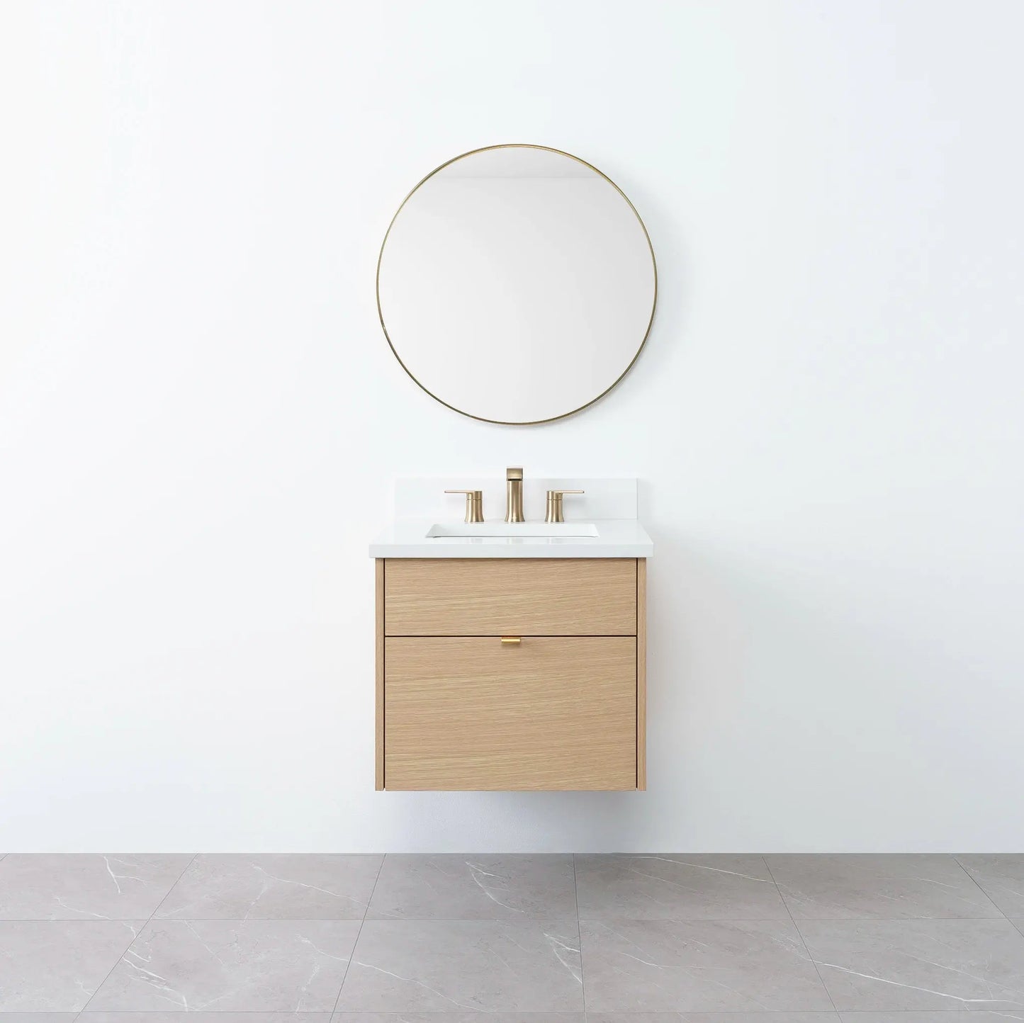 
                  
                    Austin 24", Teodor® Wall Mount Natural White Oak Vanity Teodor Bathroom VanityCanada
                  
                