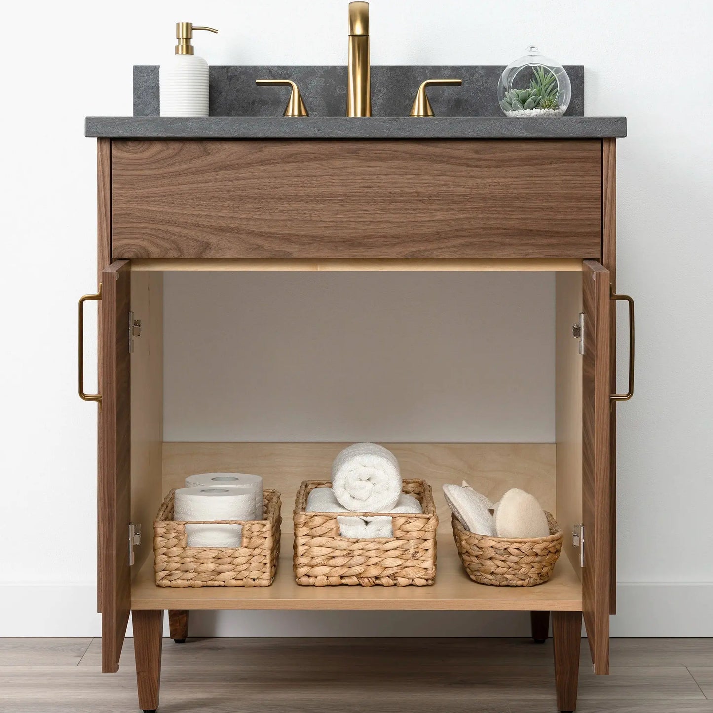 
                  
                    Austin SLIM 30" American Black Walnut Bathroom Vanity Teodor Bathroom Vanity Canada
                  
                