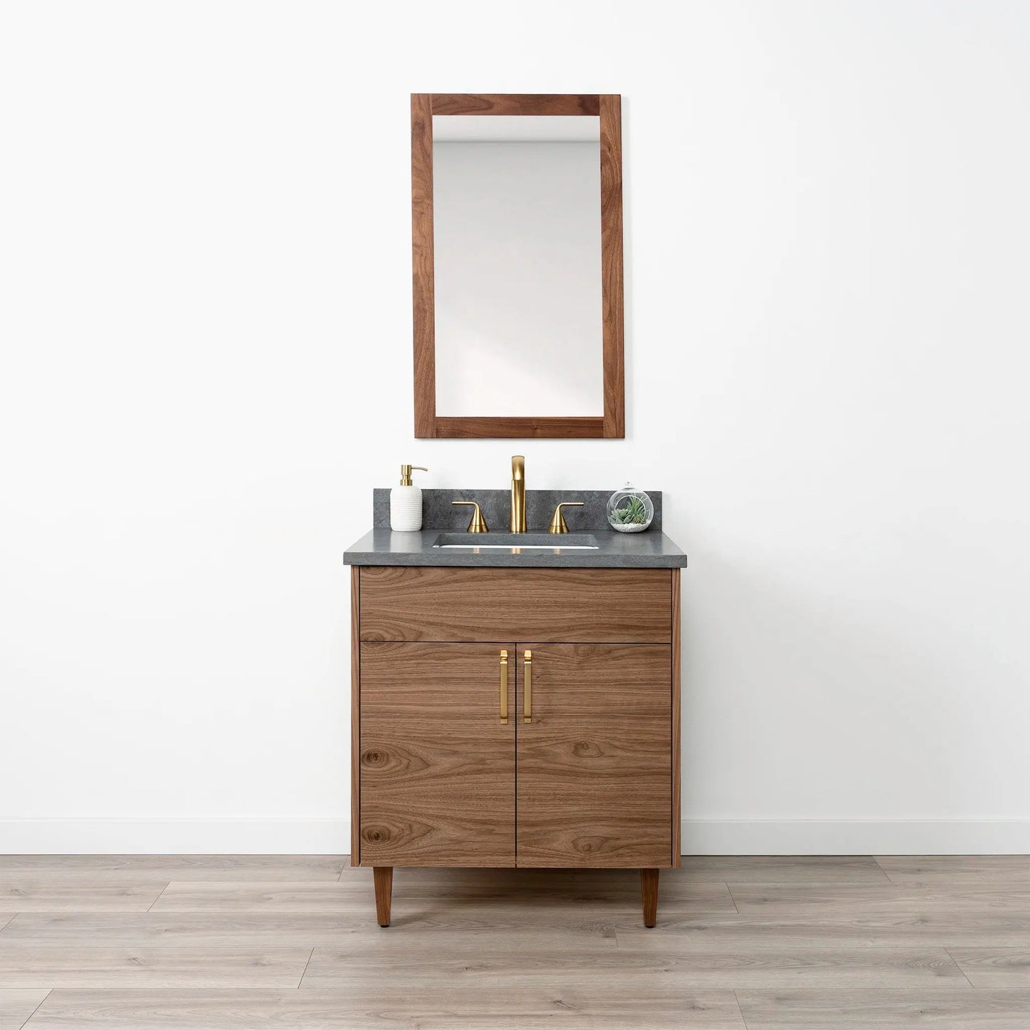 Austin SLIM 30" American Black Walnut Bathroom Vanity Teodor Bathroom Vanity Canada