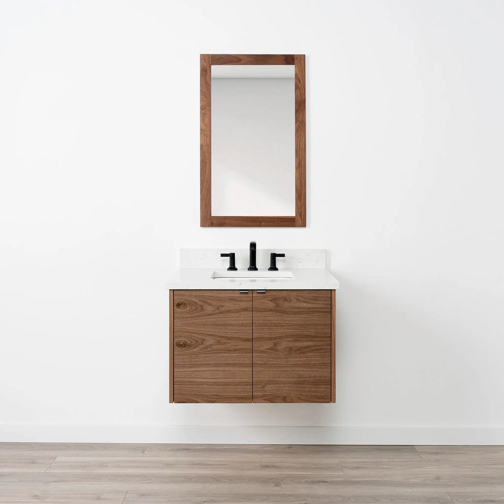 
                  
                    Austin SLIM 30" Wall Mount American Black Walnut Bathroom Vanity Teodor Bathroom Vanity Canada
                  
                