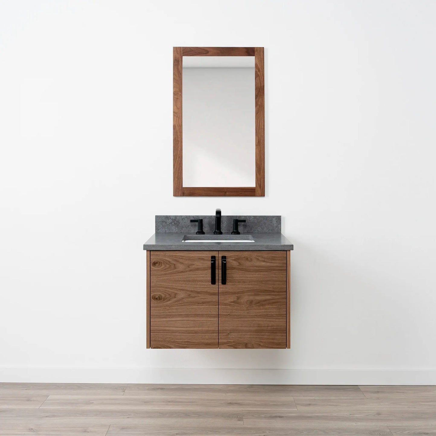
                  
                    Austin SLIM 30" Wall Mount American Black Walnut Bathroom Vanity Teodor Bathroom Vanity Canada
                  
                