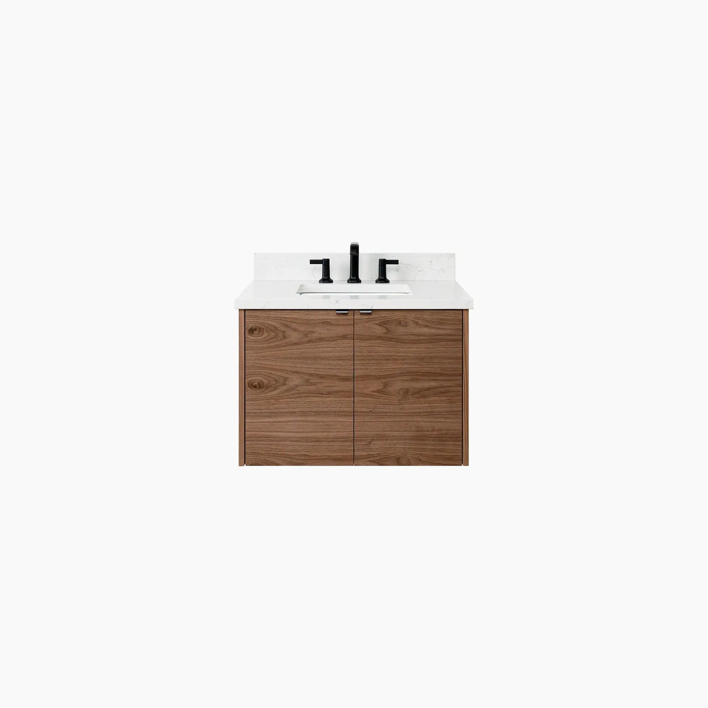 Austin SLIM 30" Wall Mount American Black Walnut Bathroom Vanity Teodor Bathroom Vanity Canada