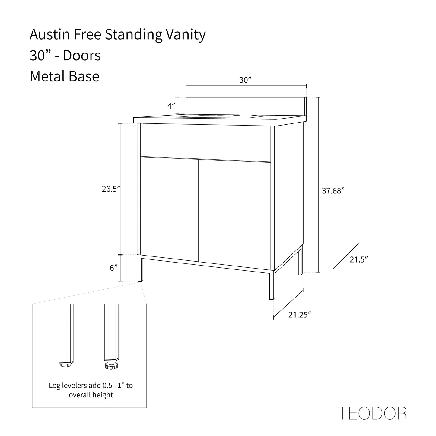 
                  
                    Austin 30" American Black Walnut Bathroom Vanity
                  
                