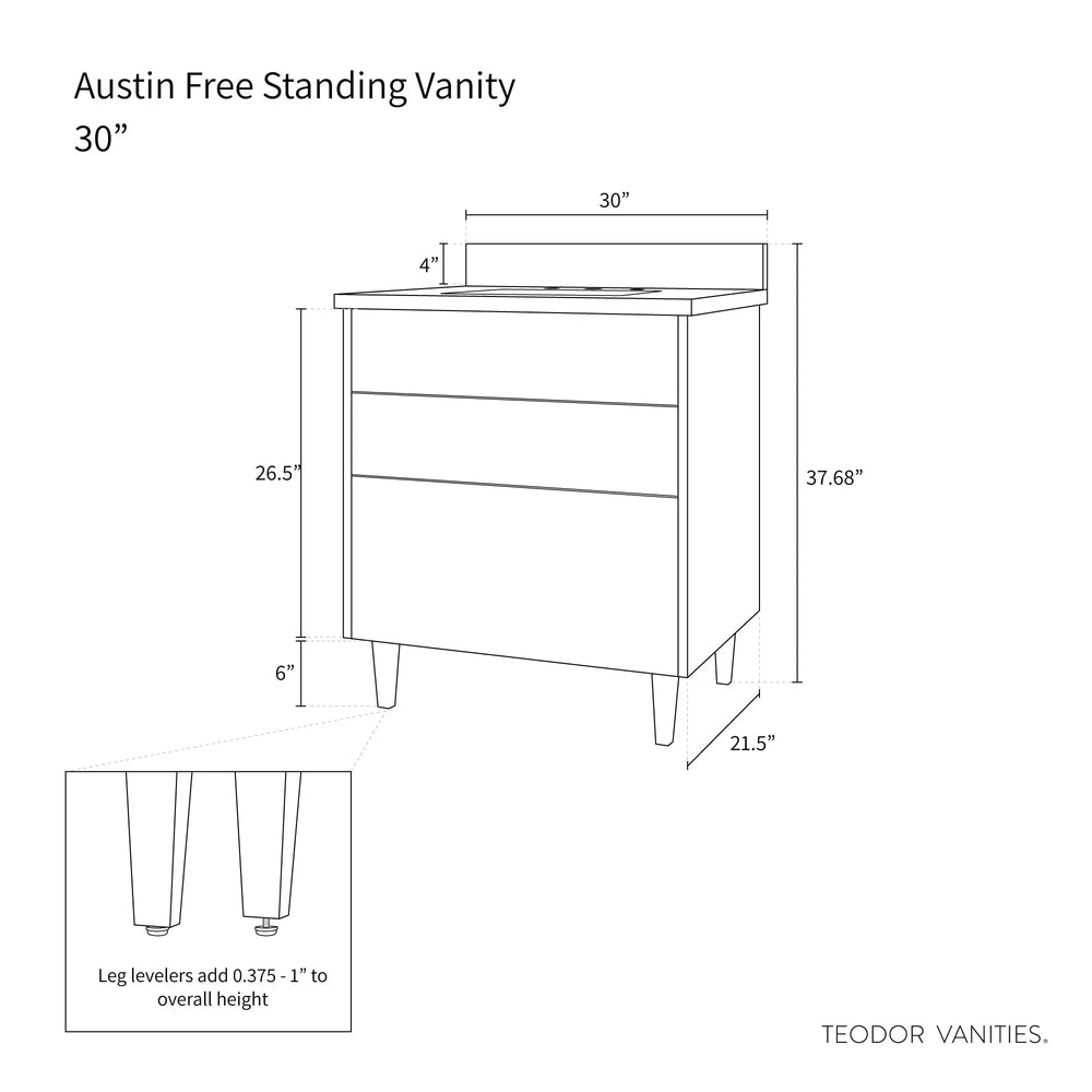 
                  
                    Austin 30", Teodor® Modern American Black Walnut Vanity Teodor
                  
                