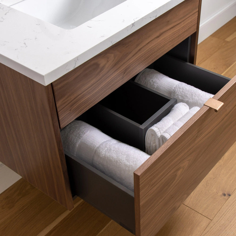 
                  
                    Austin 30", Teodor® Modern Wall Mount American Black Walnut Vanity Teodor
                  
                