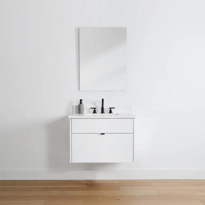 Austin 30", Teodor® Modern Wall Mount Gloss White Vanity Teodor Bathroom VanityCanada