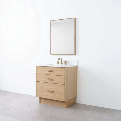 Austin 30" Natural White Oak Bathroom Vanity - Teodor Vanities