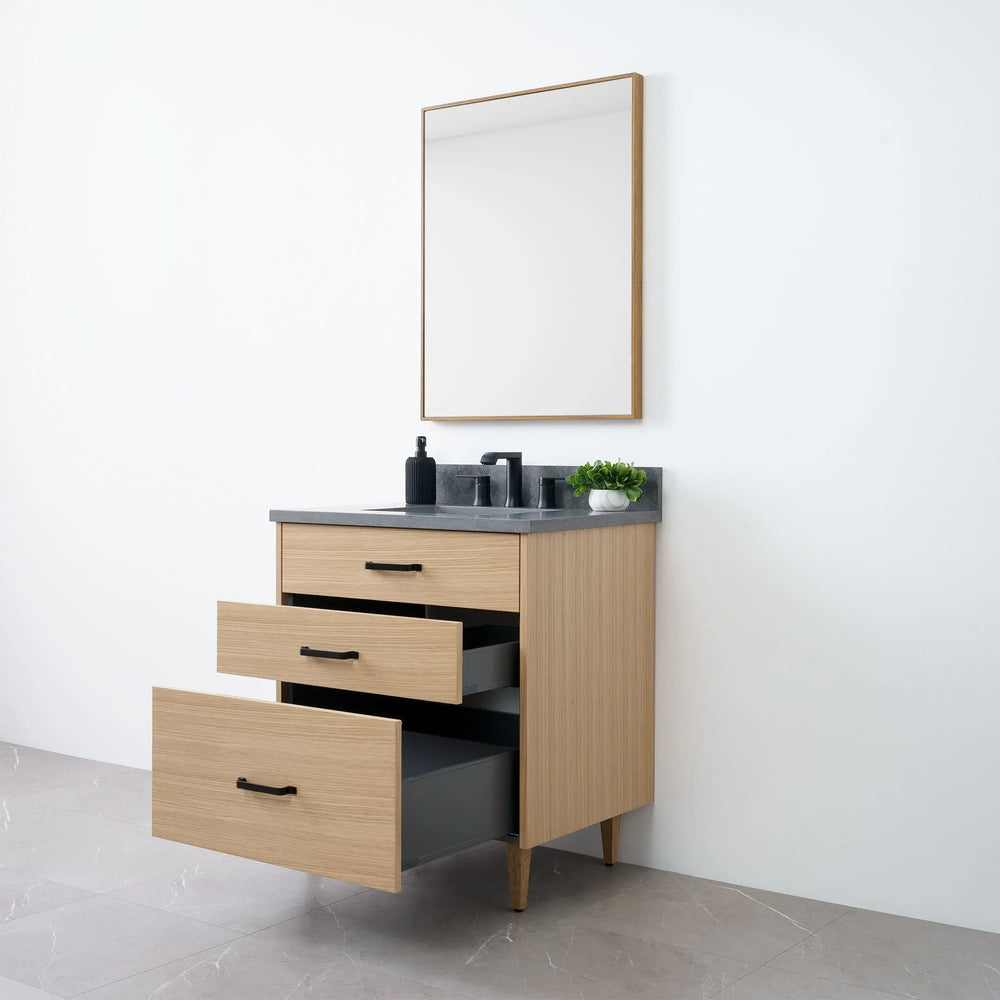 
                  
                    Austin 30" Natural White Oak Bathroom Vanity - Teodor Vanities
                  
                