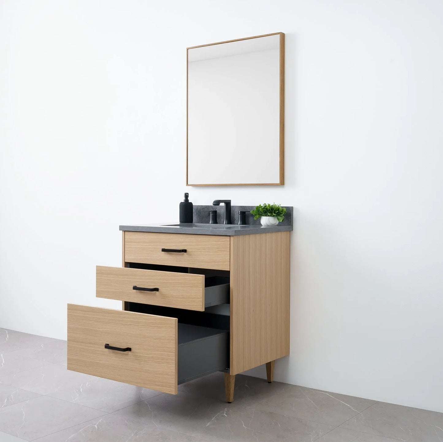 
                  
                    Austin 30" Natural White Oak Bathroom Vanity - Teodor Vanities
                  
                