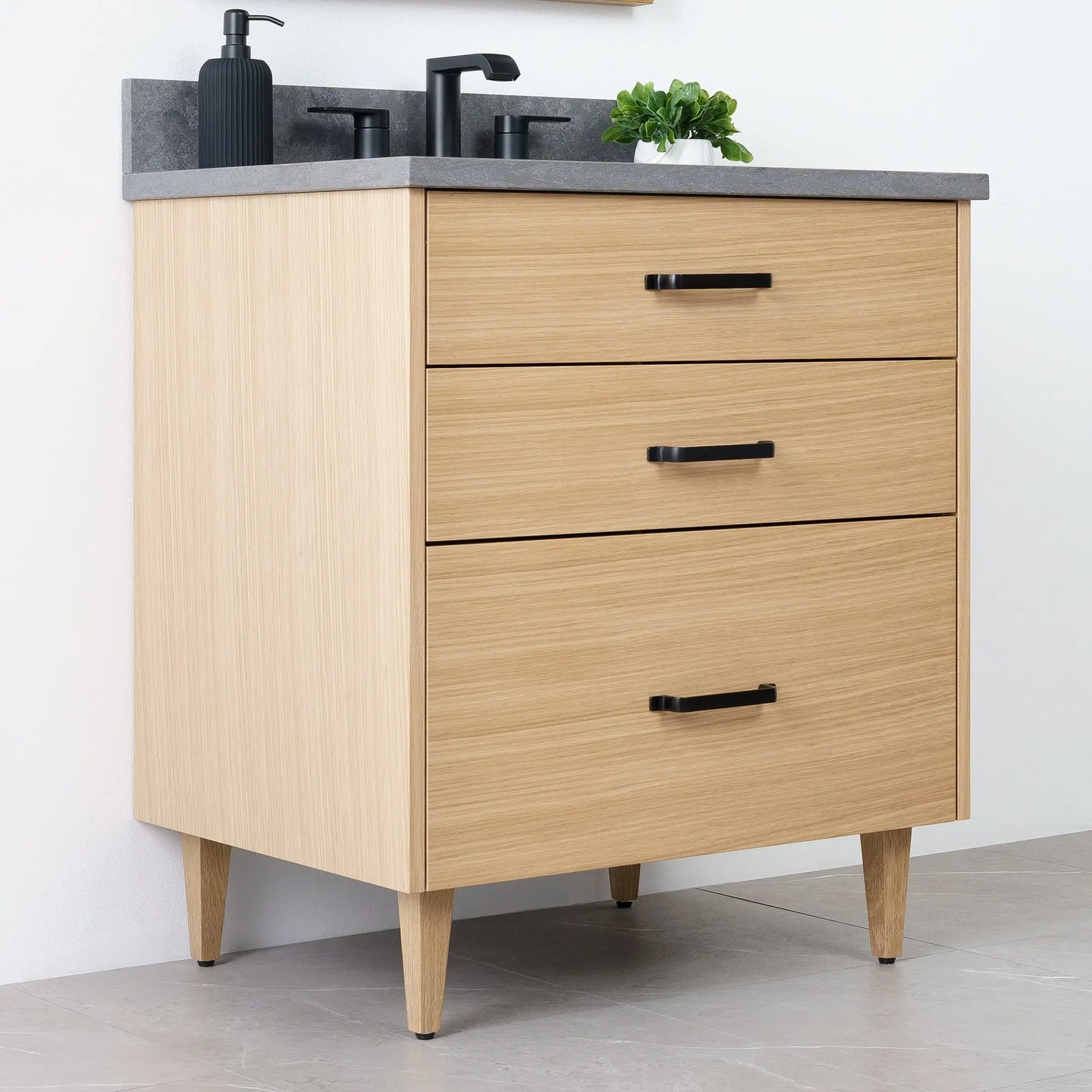 
                  
                    Austin 30" Natural White Oak Bathroom Vanity - Teodor Vanities
                  
                