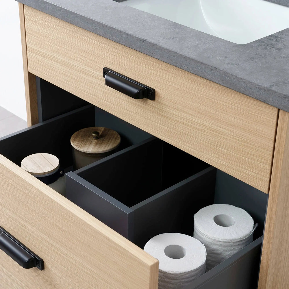 
                  
                    Austin 30", Teodor® Wall Mount Natural White Oak Vanity Teodor Bathroom VanityCanada
                  
                