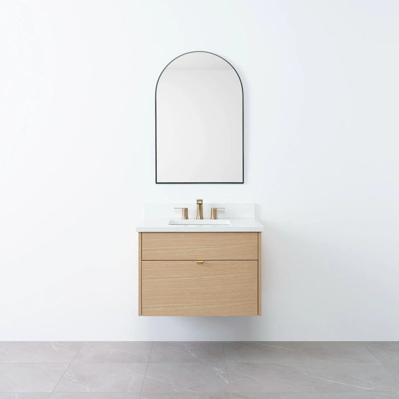Austin 30", Teodor® Wall Mount Natural White Oak Vanity Teodor Bathroom VanityCanada