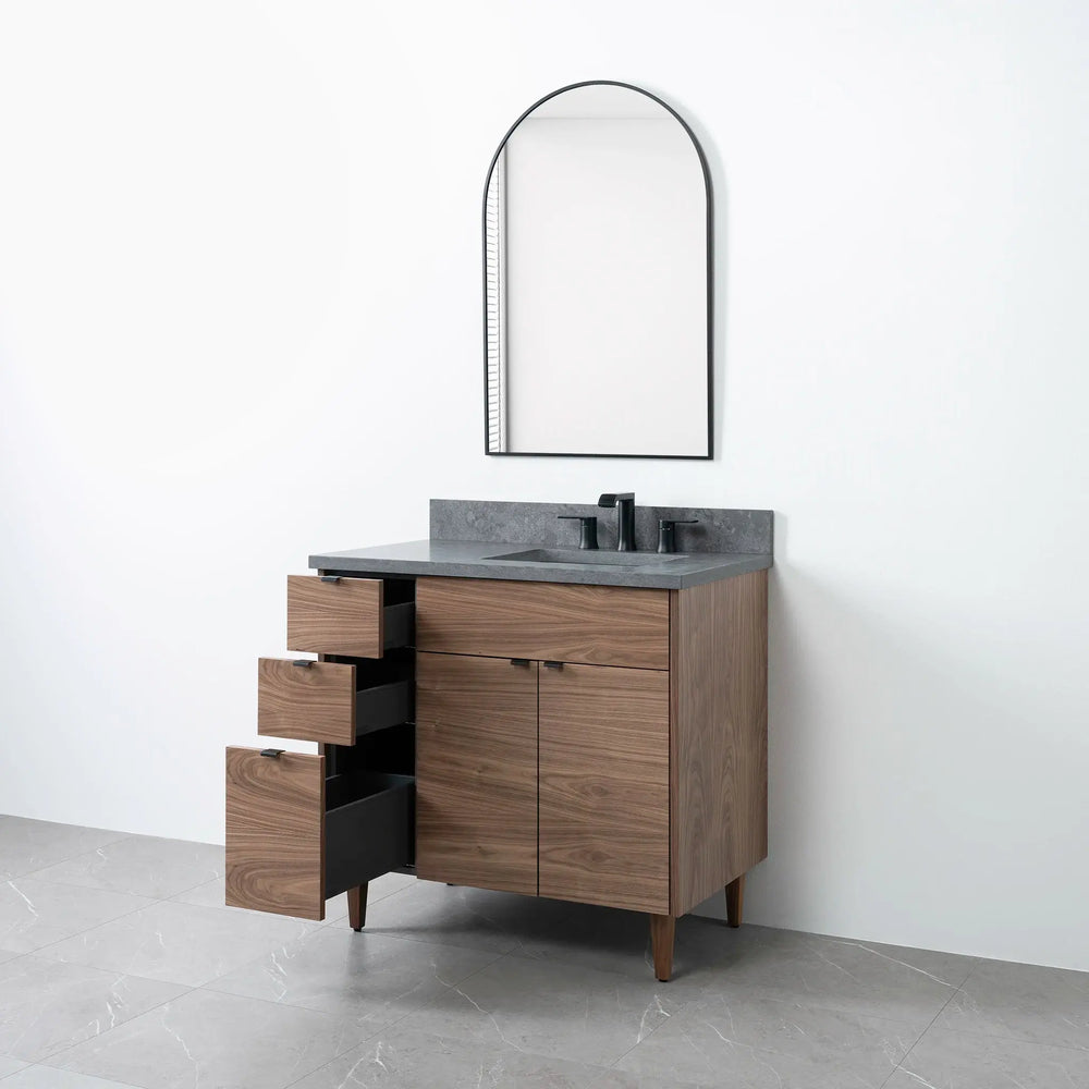 
                  
                    Austin 36", Teodor® Modern American Black Walnut Vanity, Right Sink Teodor
                  
                