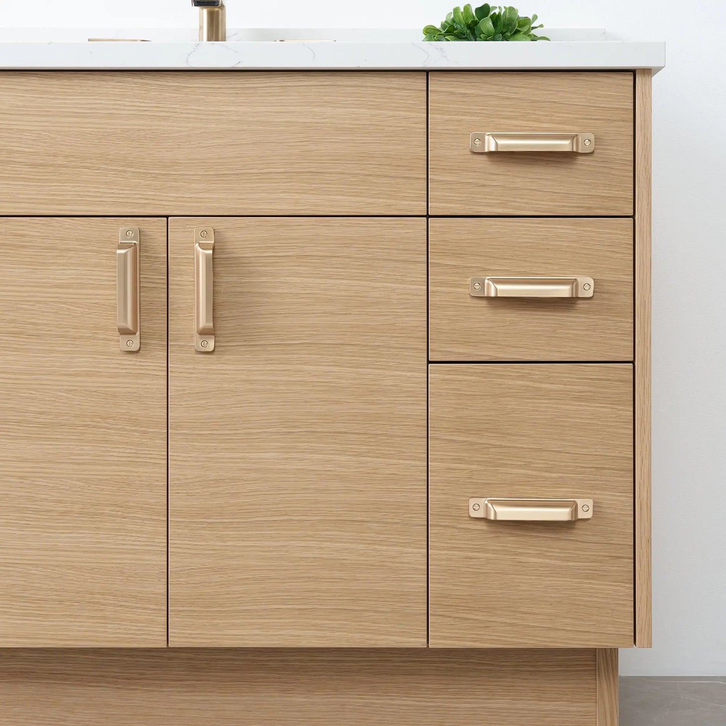 
                  
                    Austin 36" Natural White Oak Bathroom Vanity, Left Sink - Teodor Vanities
                  
                
