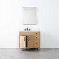 
                  
                    Austin 36" Natural White Oak Bathroom Vanity, Left Sink - Teodor Vanities
                  
                