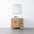 
                  
                    Austin 36" Natural White Oak Bathroom Vanity, Left Sink - Teodor Vanities
                  
                