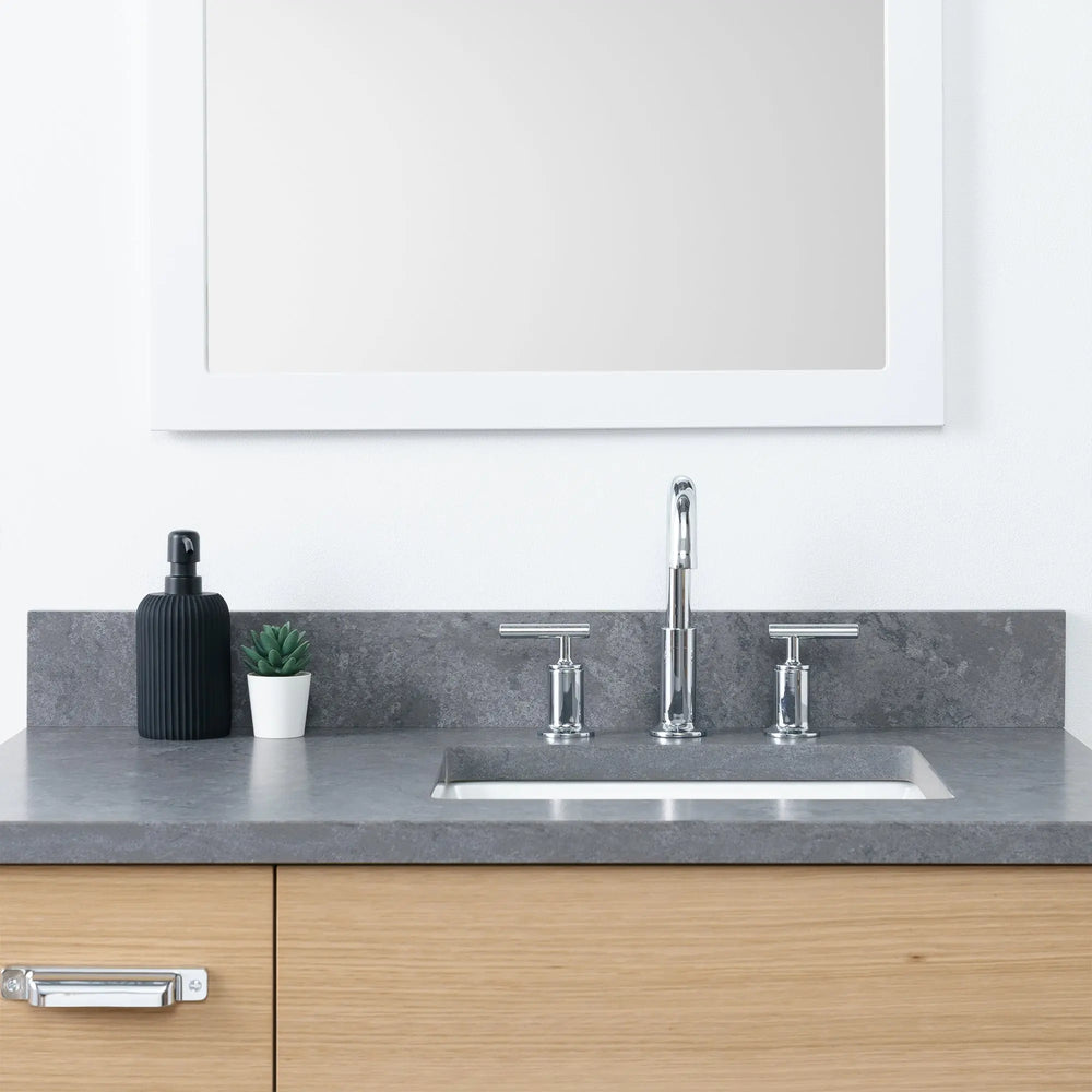 
                  
                    Austin 36" Natural White Oak Bathroom Vanity, Right Sink - Teodor Vanities
                  
                