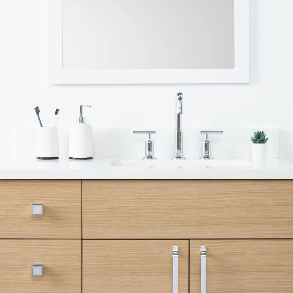 
                  
                    Austin 36" Natural White Oak Bathroom Vanity, Right Sink - Teodor Vanities
                  
                