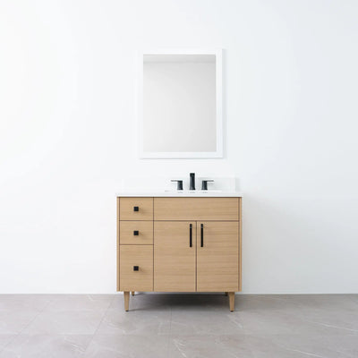 Austin 36", Teodor® Natural White Oak Vanity, Right Sink Teodor Bathroom VanityCanada