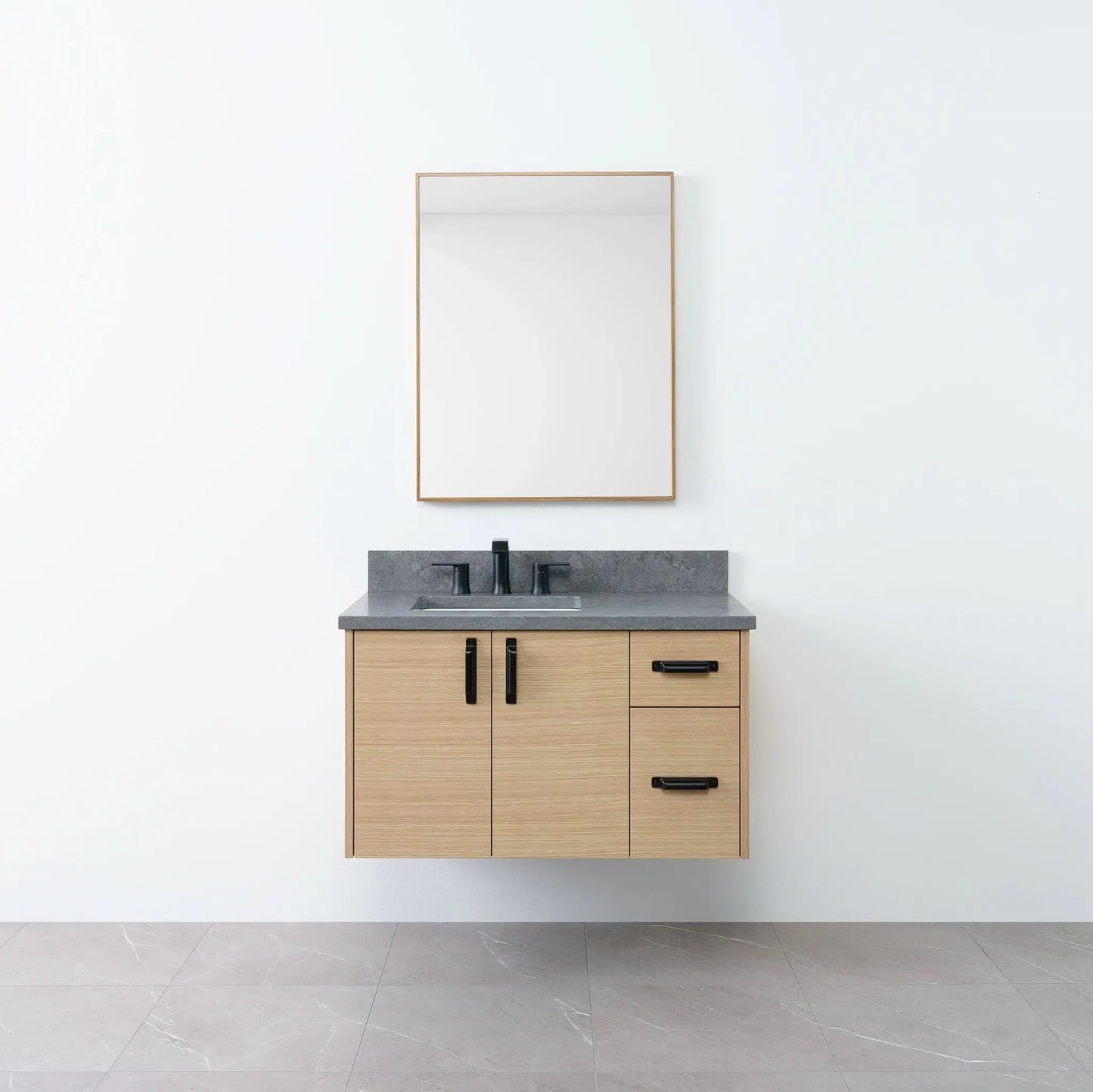 
                  
                    Austin 36", Teodor® Wall Mount Natural White Oak Vanity, Left Sink Teodor Bathroom VanityCanada
                  
                