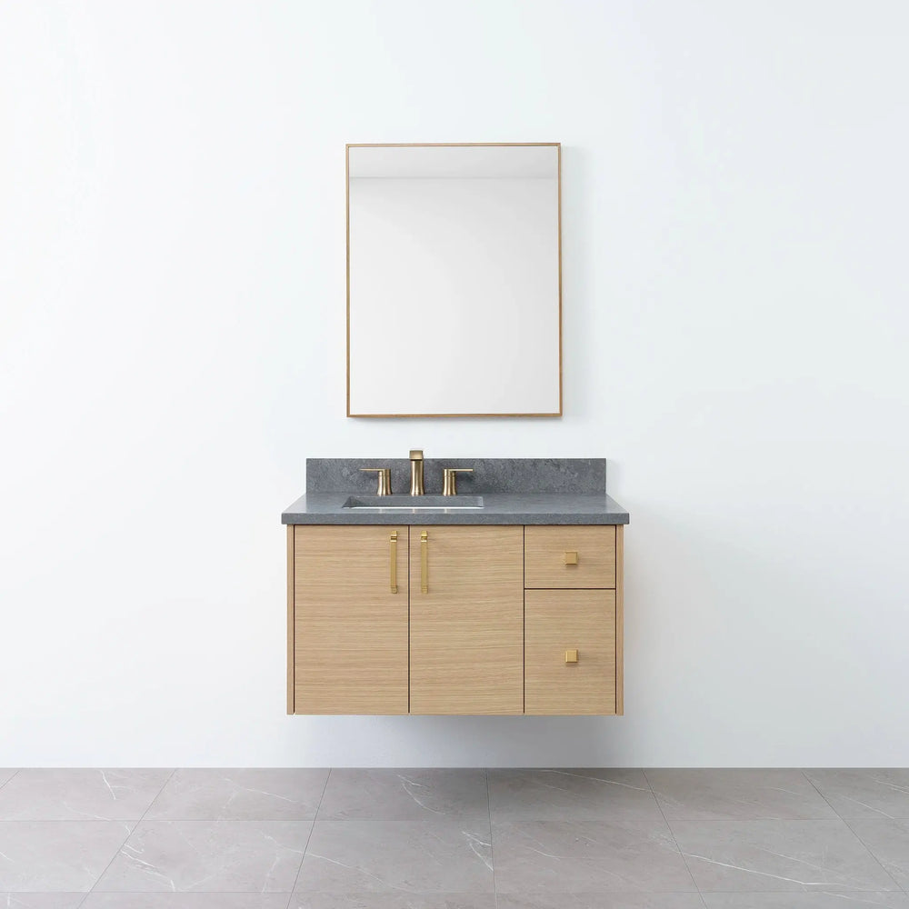 
                  
                    Austin 36", Teodor® Wall Mount Natural White Oak Vanity, Left Sink Teodor Bathroom VanityCanada
                  
                