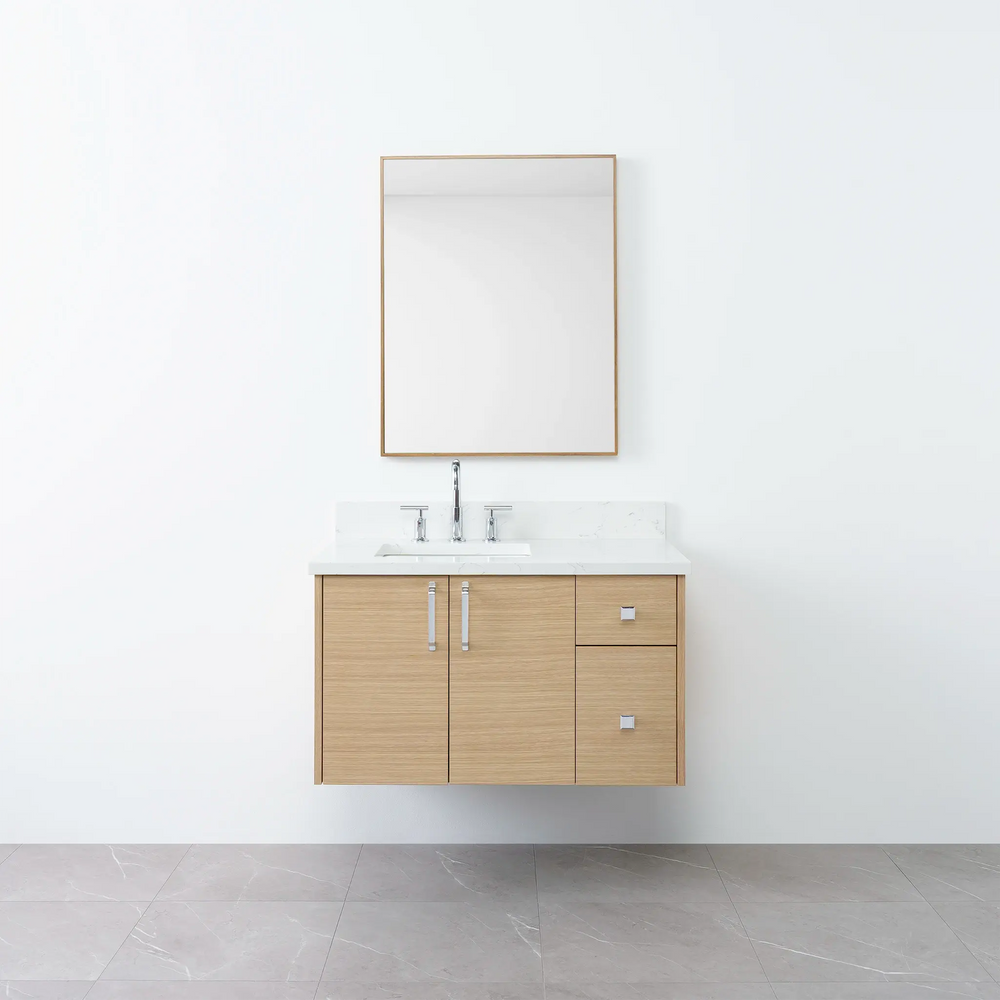 
                  
                    Austin 36", Teodor® Wall Mount Natural White Oak Vanity, Left Sink Teodor Bathroom VanityCanada
                  
                