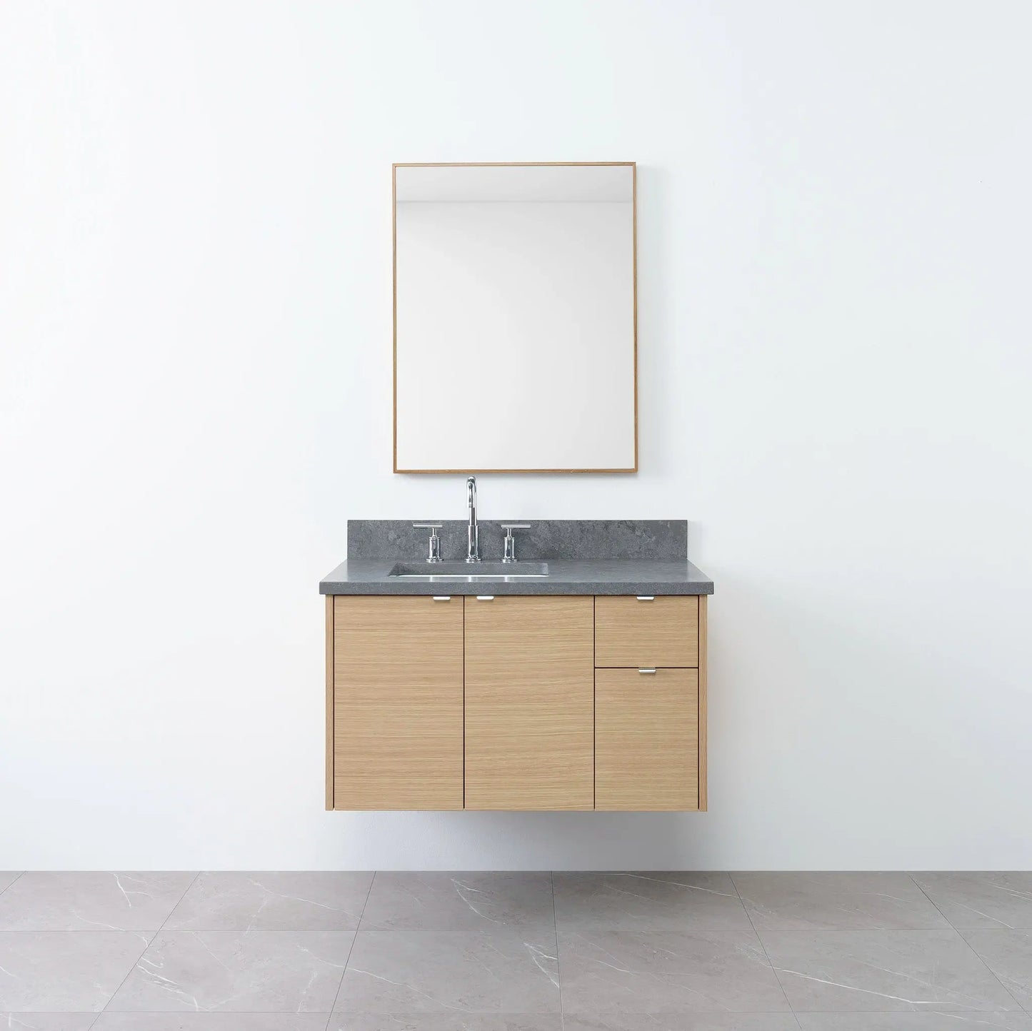 
                  
                    Austin 36", Teodor® Wall Mount Natural White Oak Vanity, Left Sink Teodor Bathroom VanityCanada
                  
                