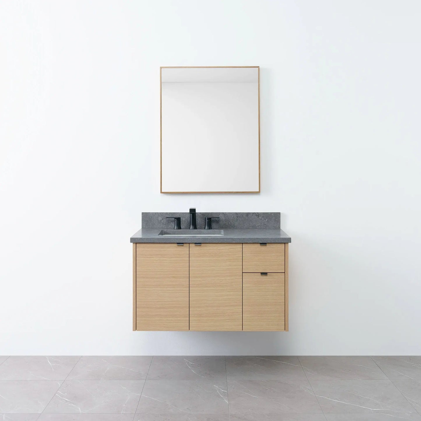 
                  
                    Austin 36", Teodor® Wall Mount Natural White Oak Vanity, Left Sink Teodor Bathroom VanityCanada
                  
                