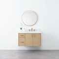 
                  
                    Austin 36", Teodor® Wall Mount Natural White Oak Vanity, Right Sink Teodor Bathroom VanityCanada
                  
                