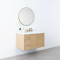 
                  
                    Austin 36", Teodor® Wall Mount Natural White Oak Vanity, Right Sink Teodor Bathroom VanityCanada
                  
                