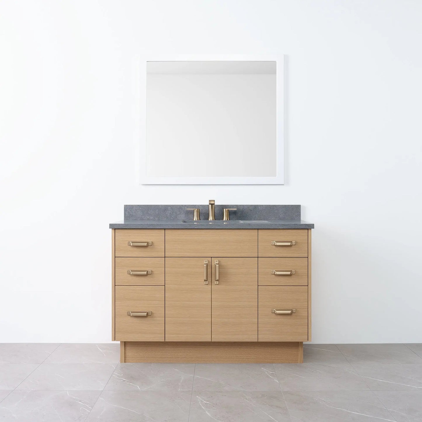 
                  
                    Austin 48" Natural White Oak Bathroom Vanity - Teodor Vanities
                  
                
