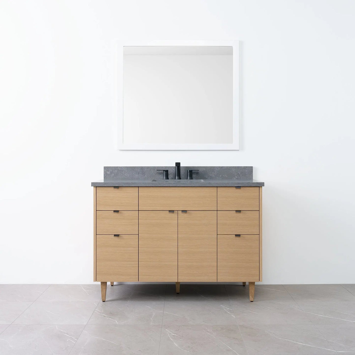 
                  
                    Austin 48" Natural White Oak Bathroom Vanity - Teodor Vanities
                  
                