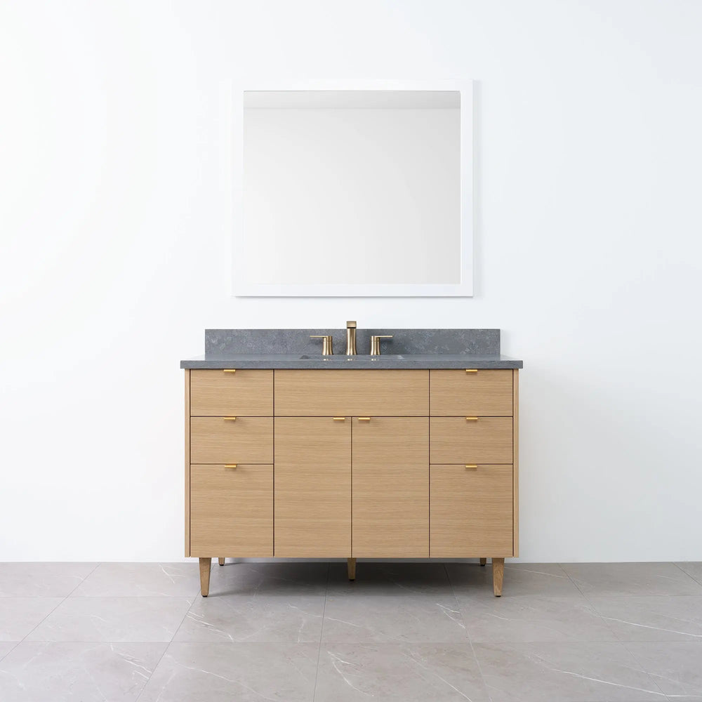 
                  
                    Austin 48" Natural White Oak Bathroom Vanity - Teodor Vanities
                  
                