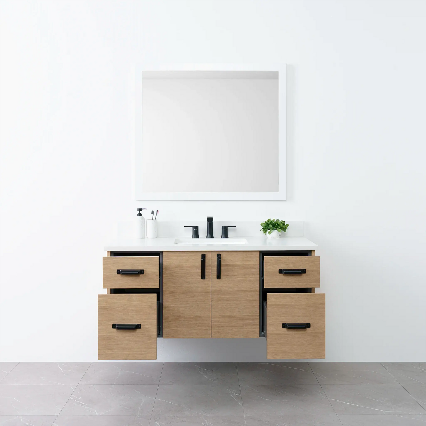 
                  
                    Austin 48", Teodor® Wall Mount Natural White Oak Vanity Teodor Bathroom VanityCanada
                  
                