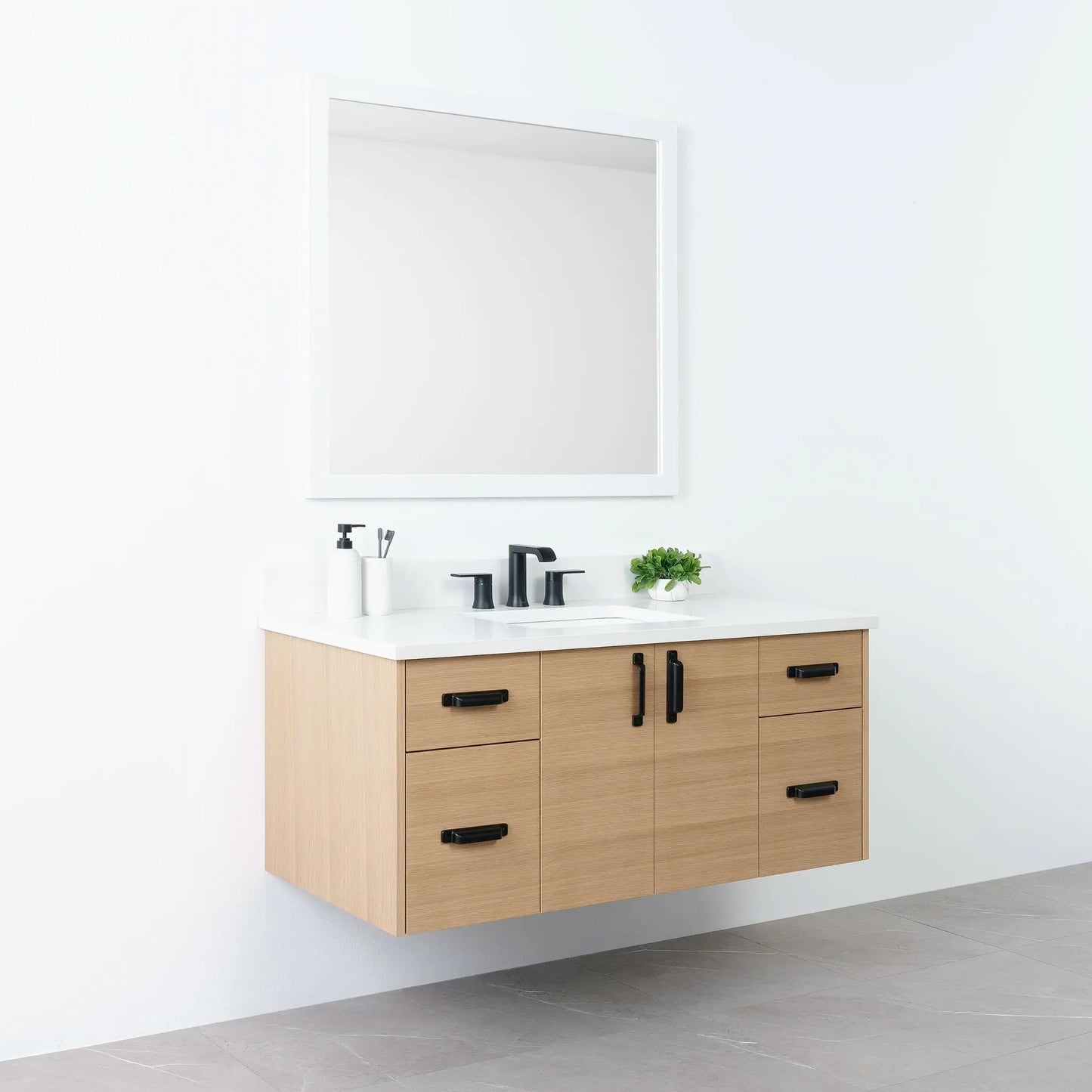 
                  
                    Austin 48", Teodor® Wall Mount Natural White Oak Vanity Teodor Bathroom VanityCanada
                  
                