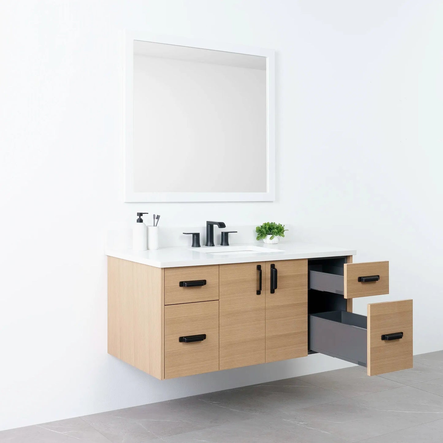 
                  
                    Austin 48", Teodor® Wall Mount Natural White Oak Vanity Teodor Bathroom VanityCanada
                  
                