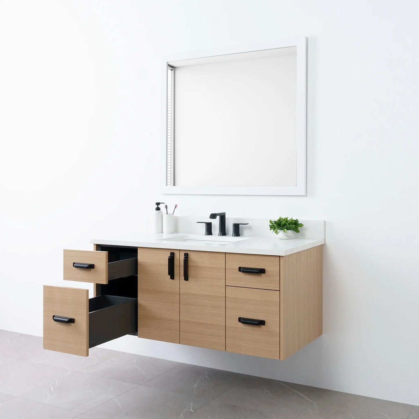 
                  
                    Austin 48", Teodor® Wall Mount Natural White Oak Vanity Teodor Bathroom VanityCanada
                  
                