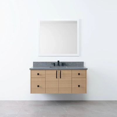 Austin 48", Teodor® Wall Mount Natural White Oak Vanity Teodor Bathroom VanityCanada