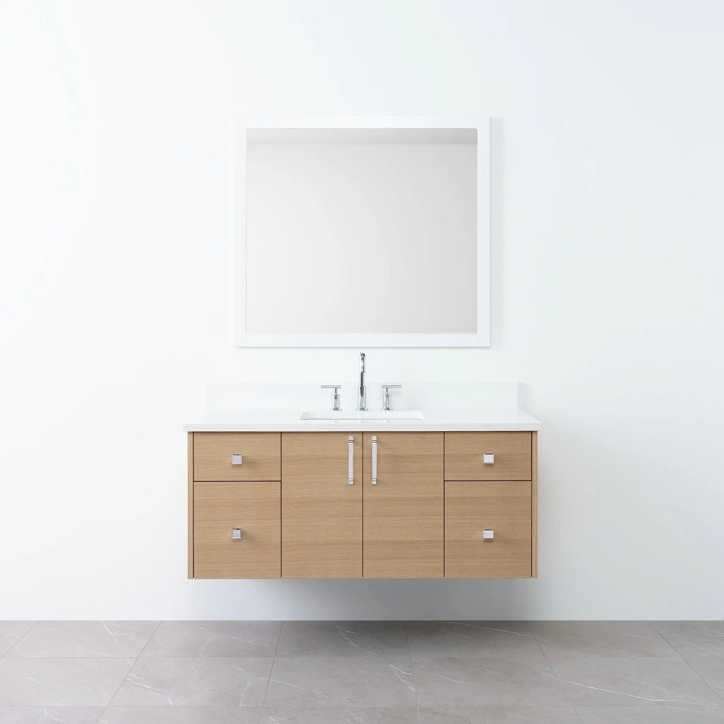 
                  
                    Austin 48", Teodor® Wall Mount Natural White Oak Vanity Teodor Bathroom VanityCanada
                  
                