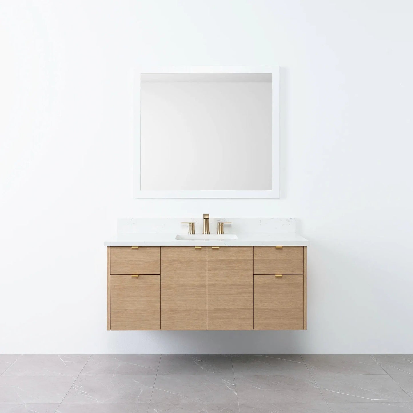
                  
                    Austin 48", Teodor® Wall Mount Natural White Oak Vanity Teodor Bathroom VanityCanada
                  
                