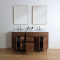 
                  
                    Austin 60" American Black Walnut Bathroom Vanity, Double Sink
                  
                