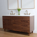 
                  
                    Austin 60" American Black Walnut Bathroom Vanity, Double Sink
                  
                