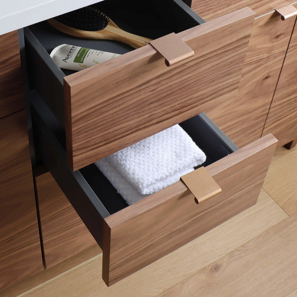 
                  
                    Austin 60" American Black Walnut Bathroom Vanity, Double Sink
                  
                