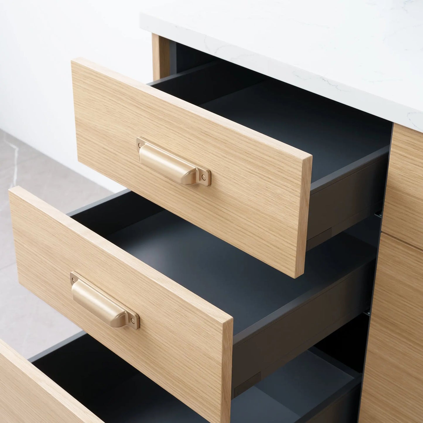 
                  
                    Austin 60" Natural White Oak Bathroom Vanity - Teodor Vanities
                  
                