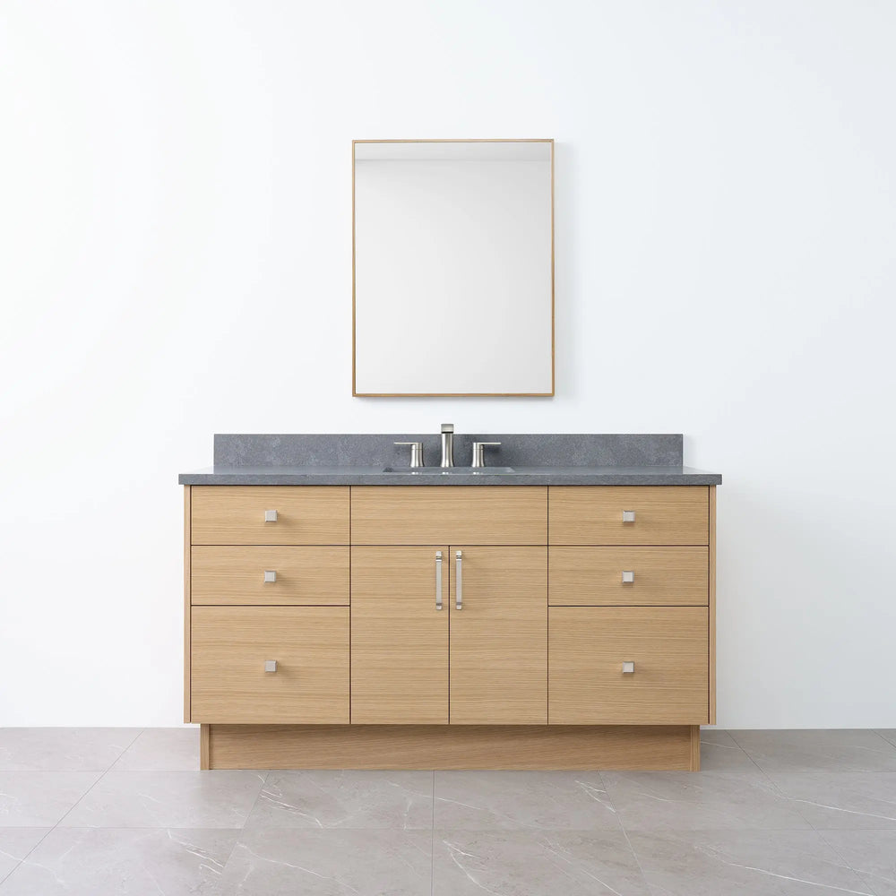 
                  
                    Austin 60" Natural White Oak Bathroom Vanity - Teodor Vanities
                  
                