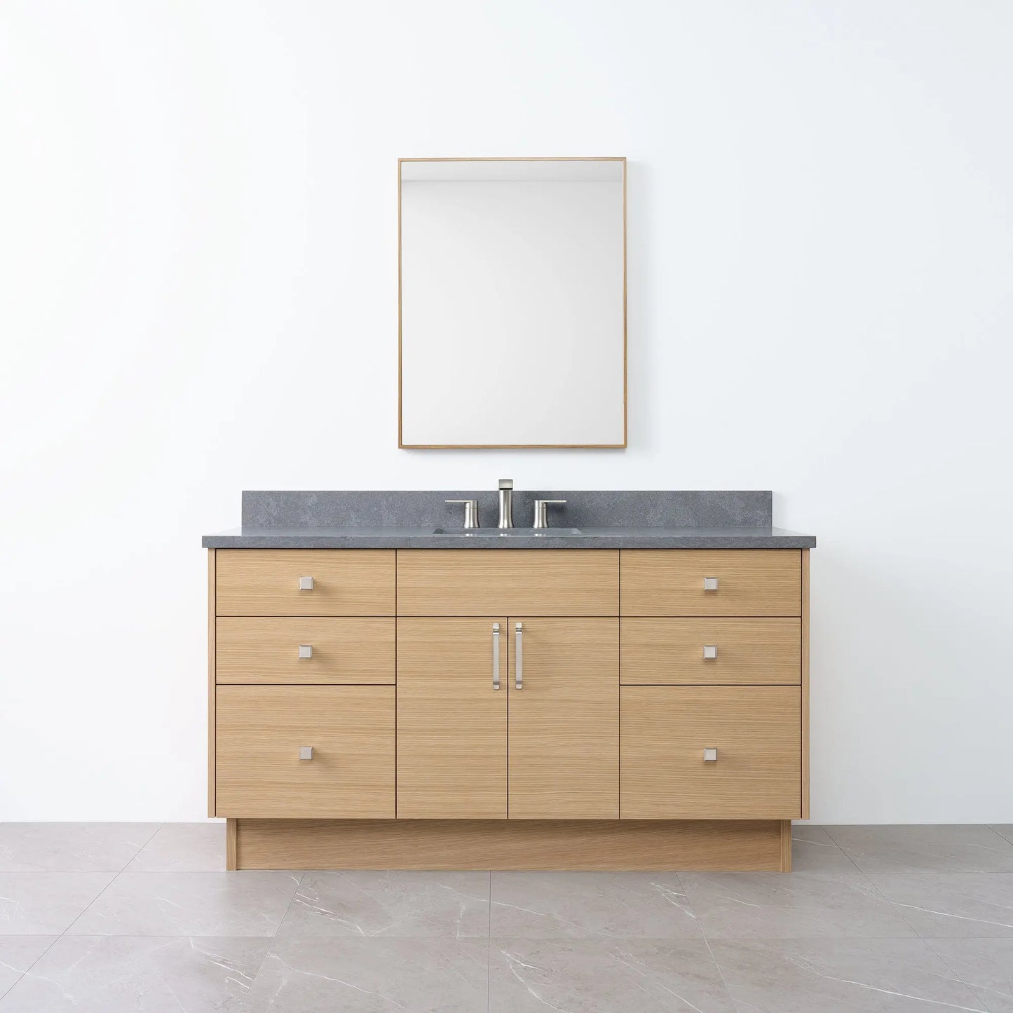 
                  
                    Austin 60" Natural White Oak Bathroom Vanity - Teodor Vanities
                  
                