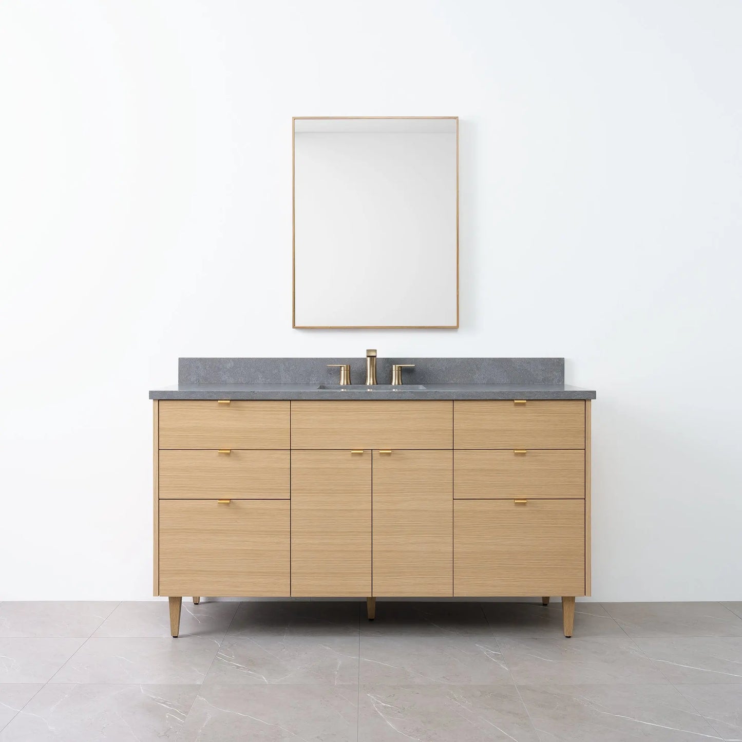 
                  
                    Austin 60" Natural White Oak Bathroom Vanity - Teodor Vanities
                  
                