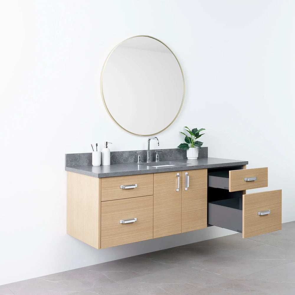 
                  
                    Austin 60", Teodor® Wall Mount Natural White Oak Vanity Teodor Bathroom VanityCanada
                  
                