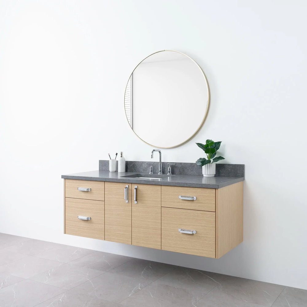 
                  
                    Austin 60", Teodor® Wall Mount Natural White Oak Vanity Teodor Bathroom VanityCanada
                  
                